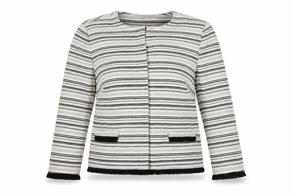 Front view of Marks & Spencer Women's Striped Blazer, size 12