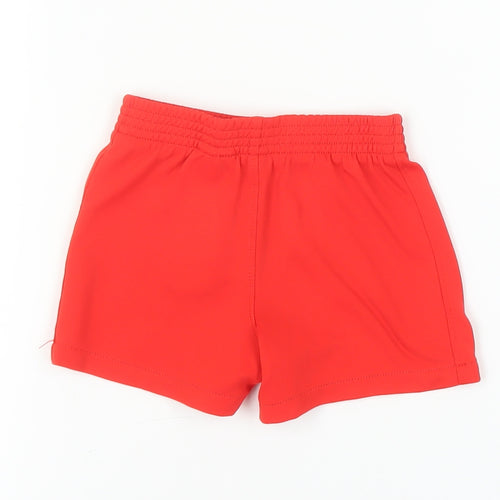 Nike Unisex Baby Red Shorts 9-12 Months Elastic Waist