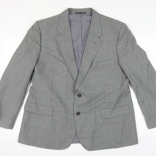Dunn & Co Grey Men's Blazer Size 46, Short, Classic Style