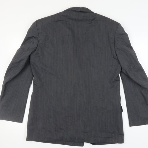 St Michael Men's Grey Double-Breasted Blazer, 42L