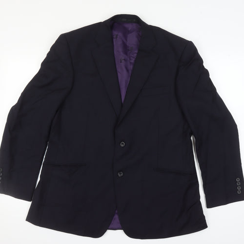 Paul Costelloe Men's Blue Blazer 44 Regular Fit Jacket