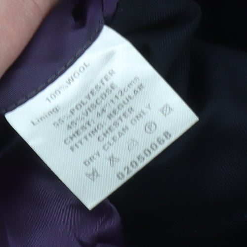 Paul Costelloe Men's Blue Blazer 44 Regular Fit Jacket