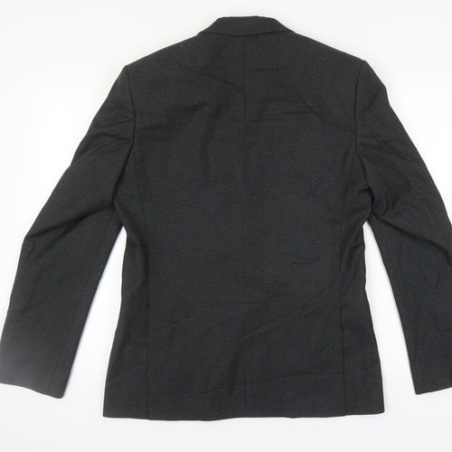 Limehaus Men's Black Blazer, Size 40, Long Jacket