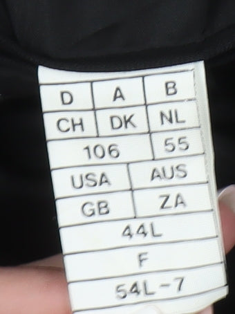 Modesto Bertotto Men's Black Double-Breasted Blazer 44L