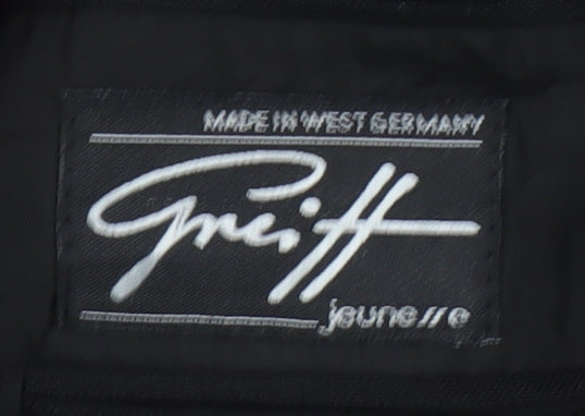 Modesto Bertotto Men's Black Double-Breasted Blazer 44L