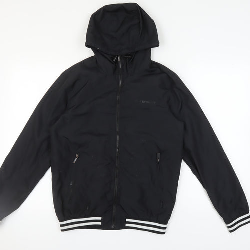 Airwalk Unisex Black XS Hooded Basic Jacket