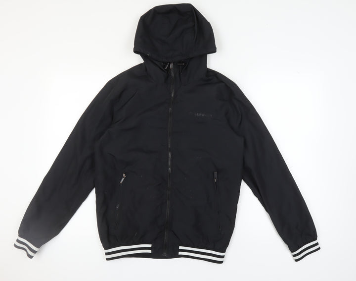 Airwalk Unisex Black XS Hooded Basic Jacket