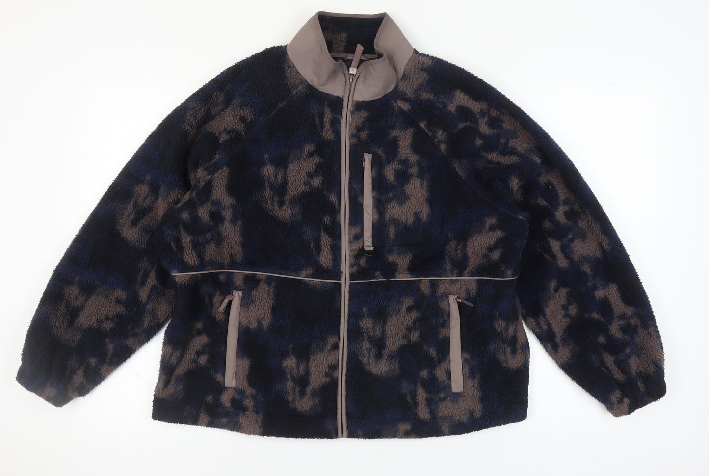 M&S Women's Blue Fleece Zip Jacket Size 14