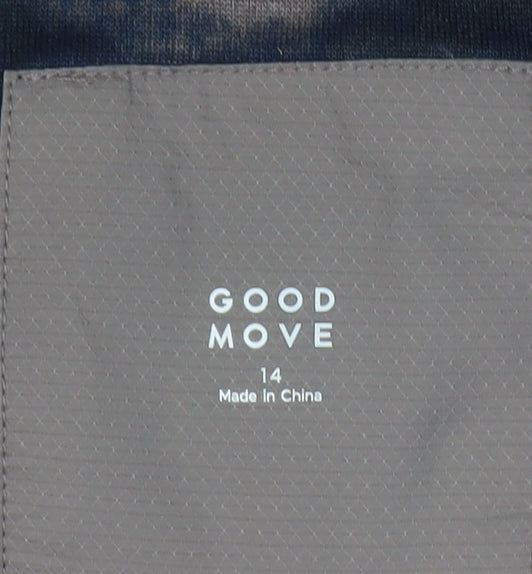 M&S Women's Blue Fleece Zip Jacket Size 14