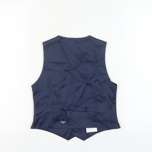 French Connection Boys Blue Waistcoat, 9 Years, Formal Style