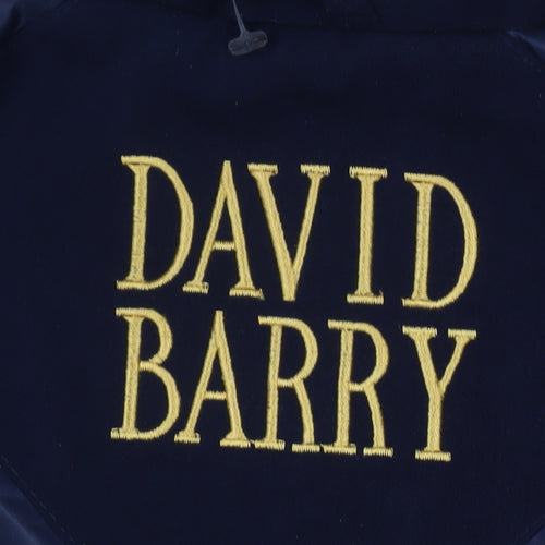 David Barry Women's Blue Coat, Size 12, Hooded, Casual