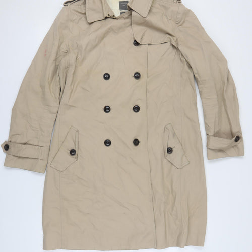 Gap Women's Beige Trench Coat Size L - Classic Style