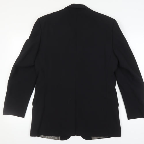 Next Men's Black Blazer 40R Regular Jacket