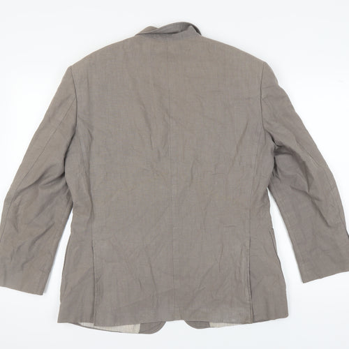 Marks and Spencer Men's Brown Linen Blazer 40S
