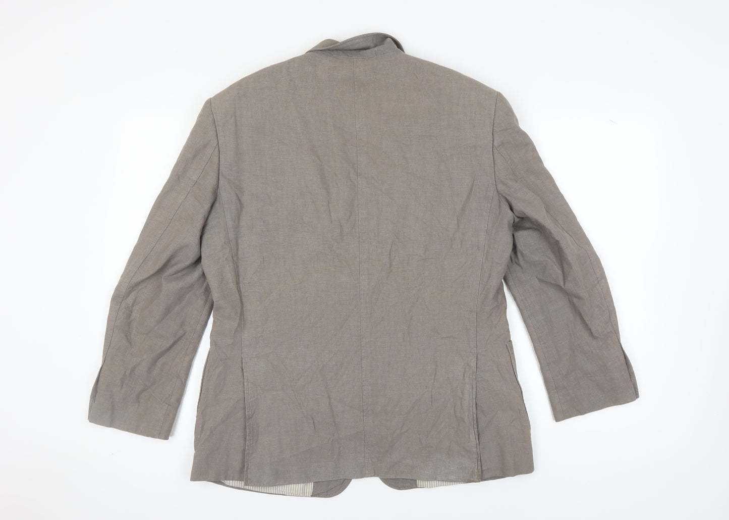 Marks and Spencer Men's Brown Linen Blazer 40S