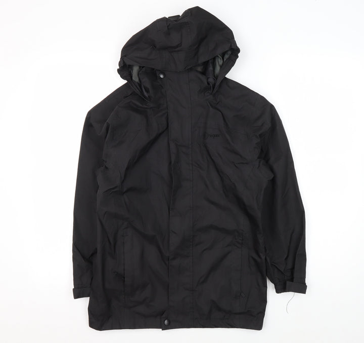 Hi Gear Boys Black Parka Jacket 9-10 Years Waterproof Hooded