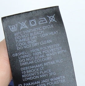 Maine Women’s Blue Hooded Rain Coat Size 14