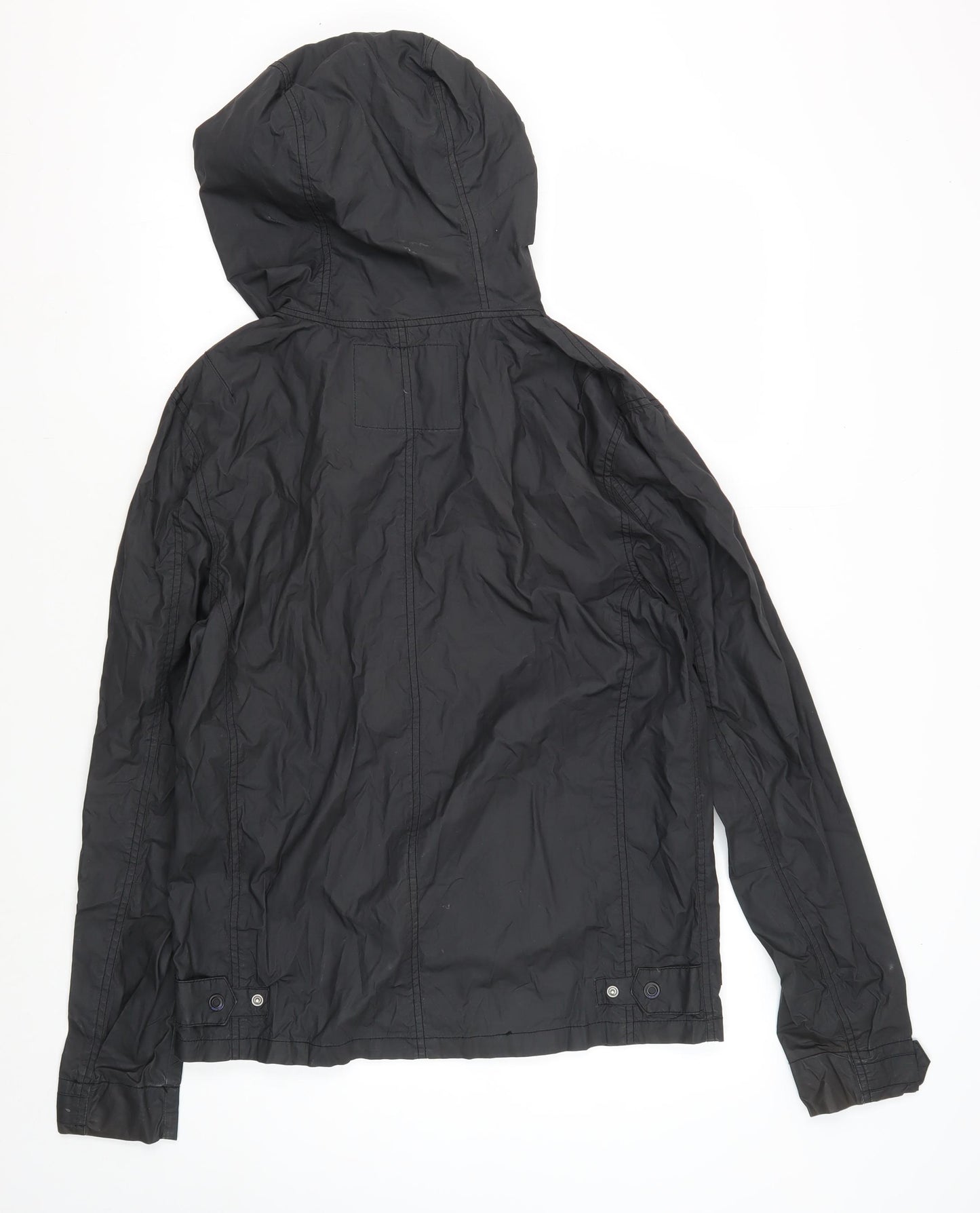 GoGo Men's Black S Parka Jacket Hooded