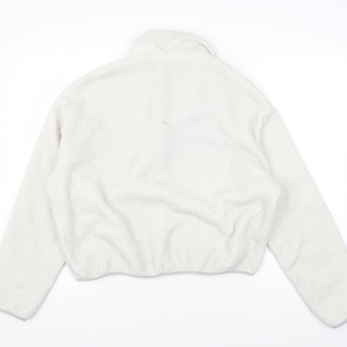 H&M Unisex Adult White Fleece Sweatshirt Size 12