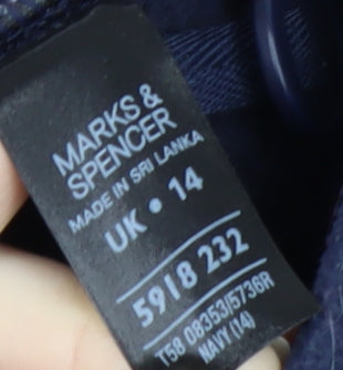 Marks and Spencer Women's Blue Jacket Size 14