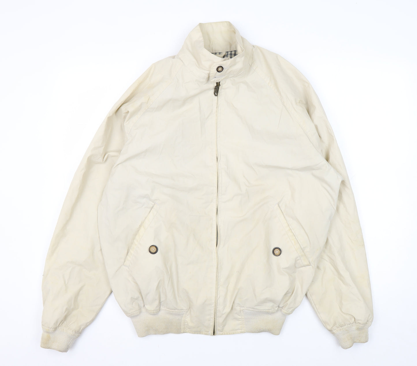 Hawkshead Men's Beige Bomber Jacket Size S