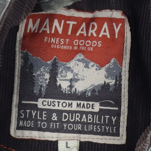 Mantaray Men's Brown Military Jacket L - Outdoor Style