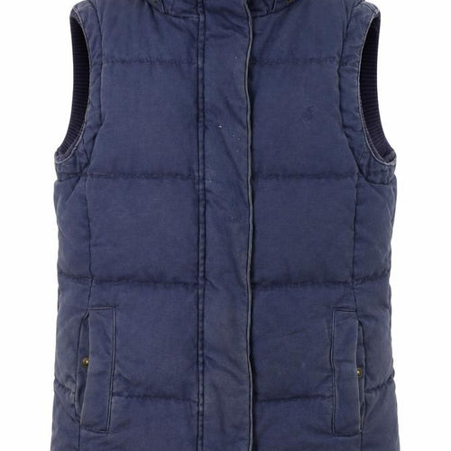 Jack Wills Women's Blue Waistcoat, Size 10, Casual Padded Style