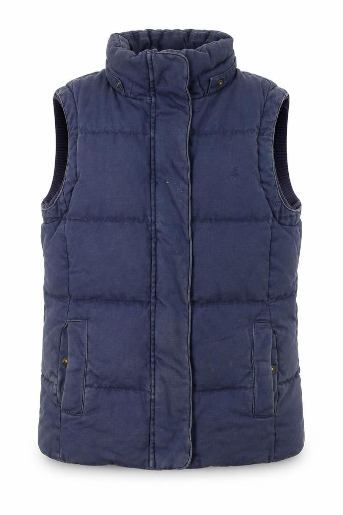 Jack Wills Women's Blue Waistcoat, Size 10, Casual Padded Style