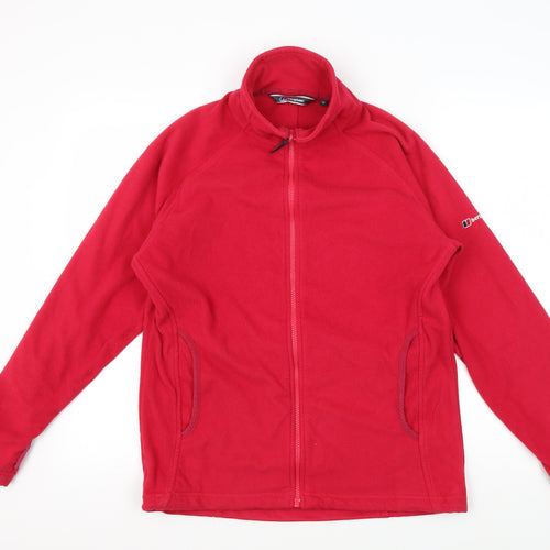 Berghaus Women's Red Fleece Hiking Jacket Size 14