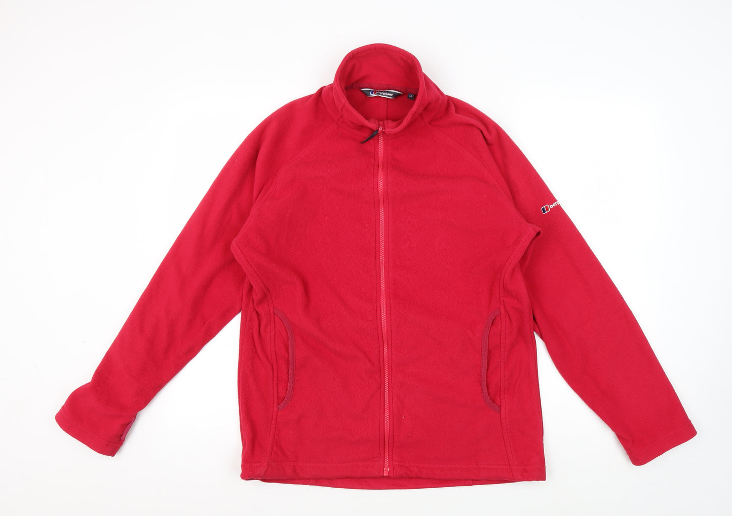 Berghaus Women's Red Fleece Hiking Jacket Size 14