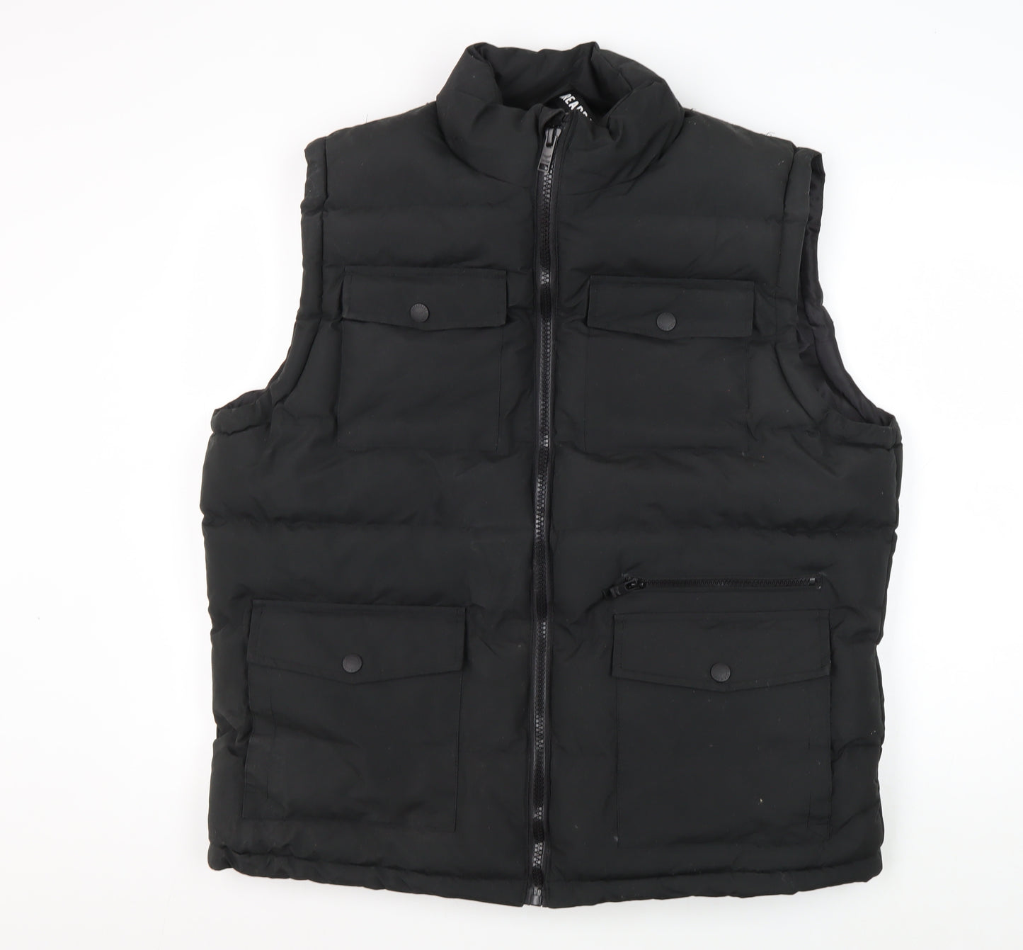 Threadbare Men's Black XL Puffer Waistcoat