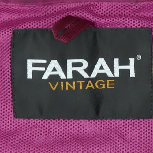 Farah Unisex Pink Windbreaker Nylon Jacket M