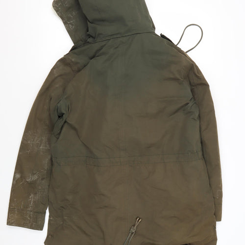 Mango Women's Green Parka Jacket - Size S