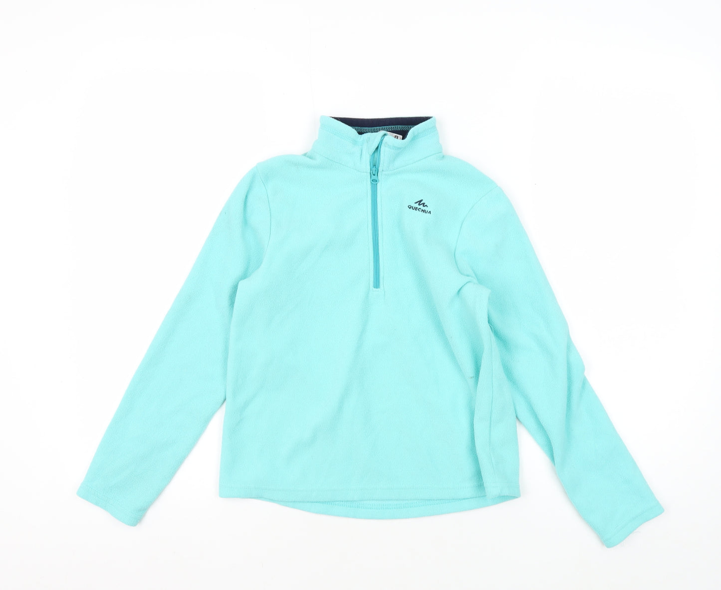 Quechua Girls Blue 1/2 Zip Fleece Sweatshirt 8-9 Years