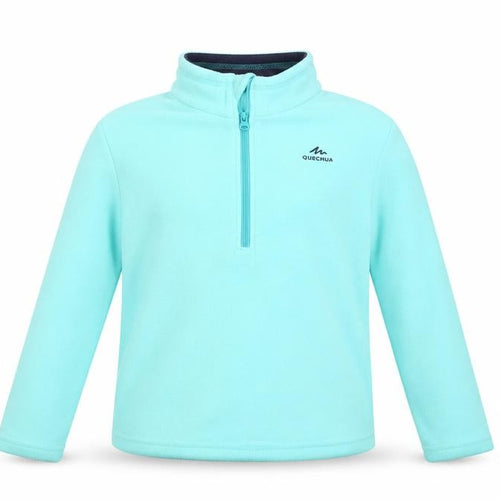 Quechua Girls Blue 1/2 Zip Fleece Sweatshirt 8-9 Years