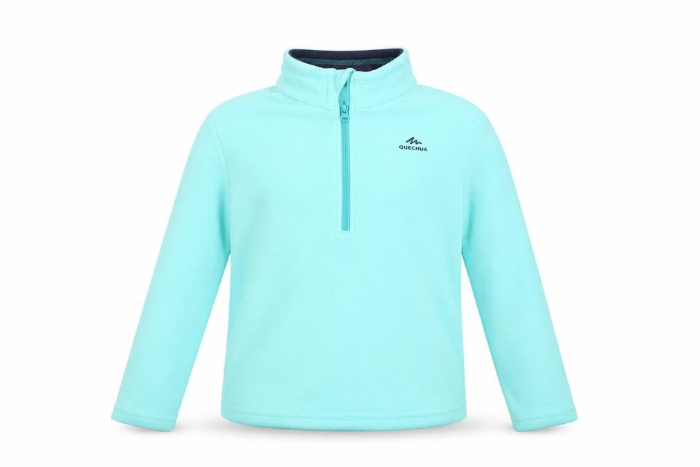 Quechua Girls Blue 1/2 Zip Fleece Sweatshirt 8-9 Years