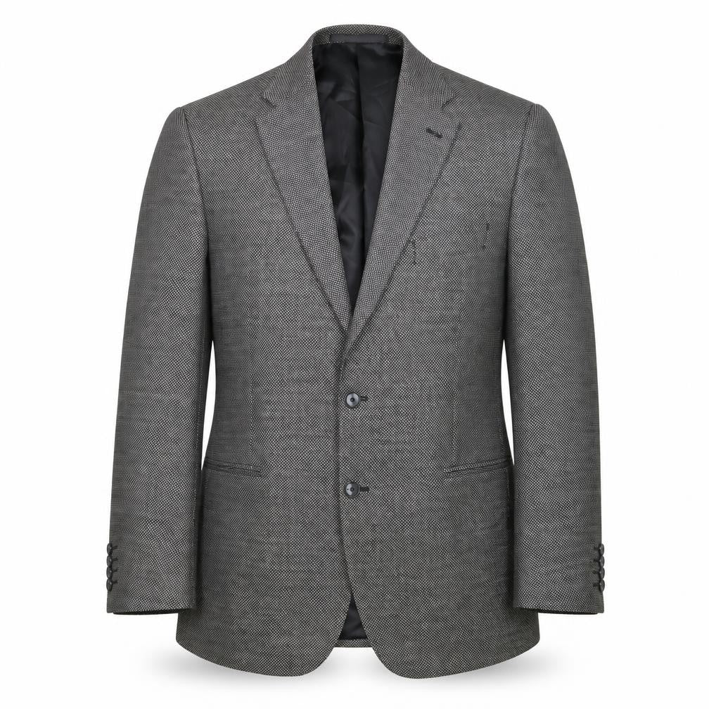 Front view of Marks & Spencer Men's Grey Wool Blazer - 44R