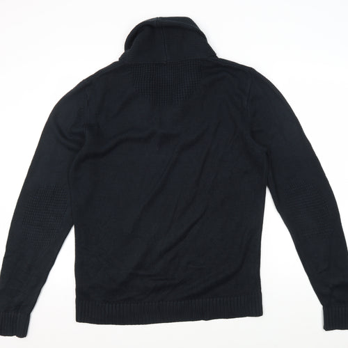 River Island Men's Black Pullover Jumper M