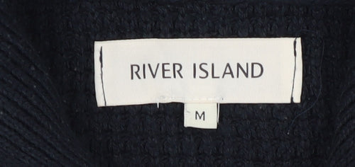 River Island Men's Black Pullover Jumper M