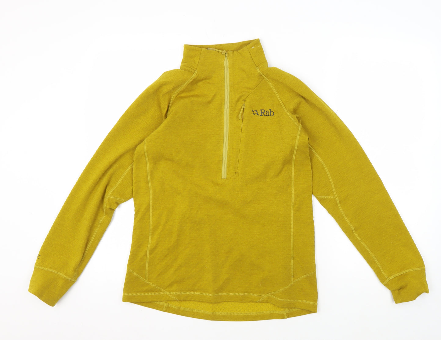 Rab Gold Men's Long Sleeve Activewear Top, Size S