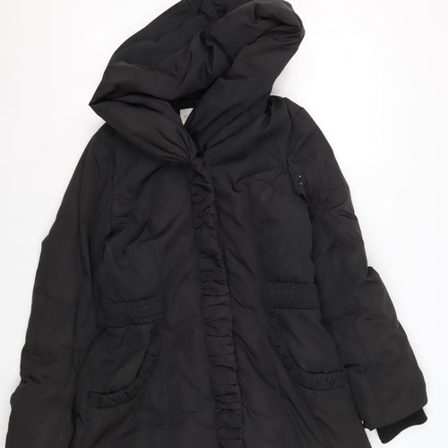 Monsoon Women's Black Puffer Jacket M Hooded