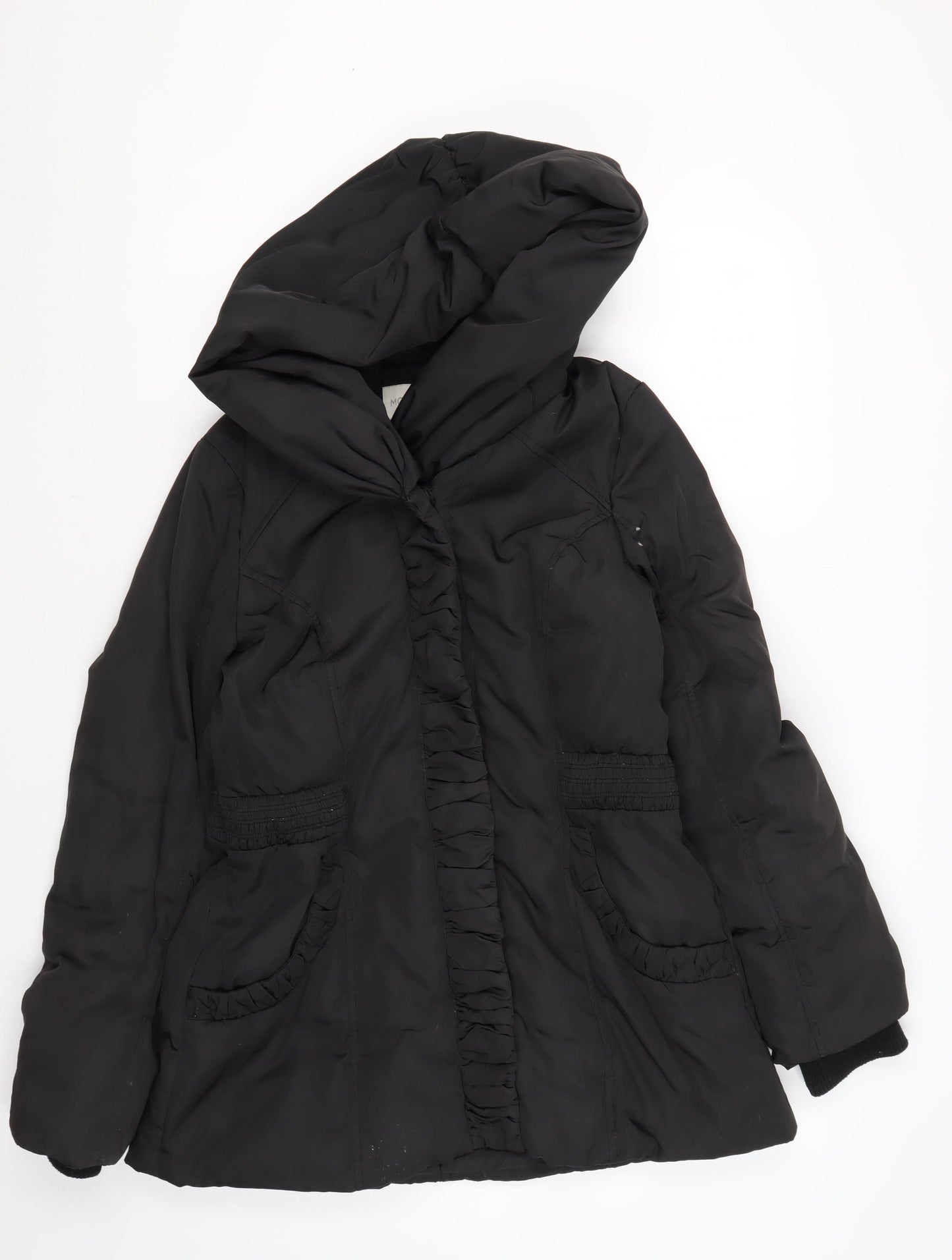 Monsoon Women's Black Puffer Jacket M Hooded