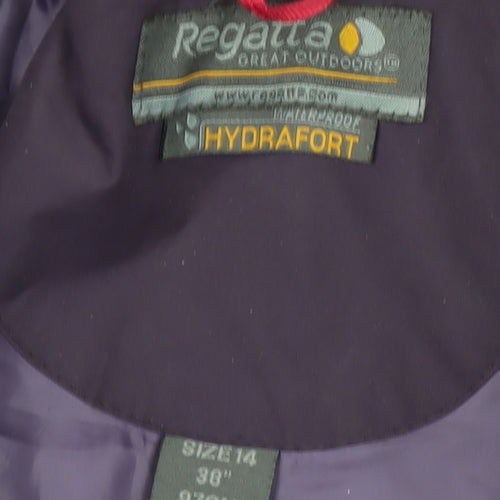 Regatta Women's Purple Waterproof Rain Coat Size 14