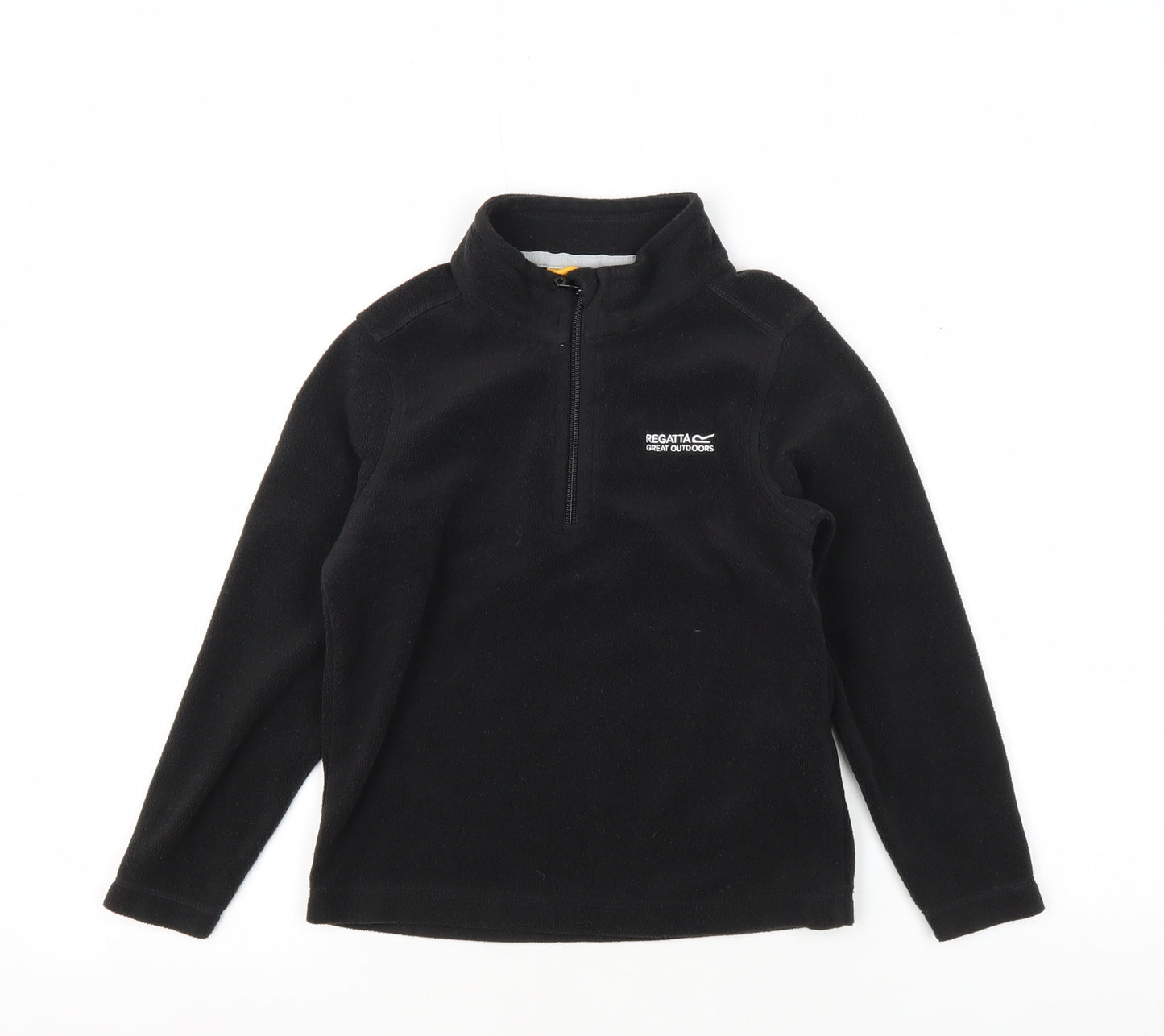 Regatta Boys Black Fleece Sweatshirt, 7-8 Years, High Neck