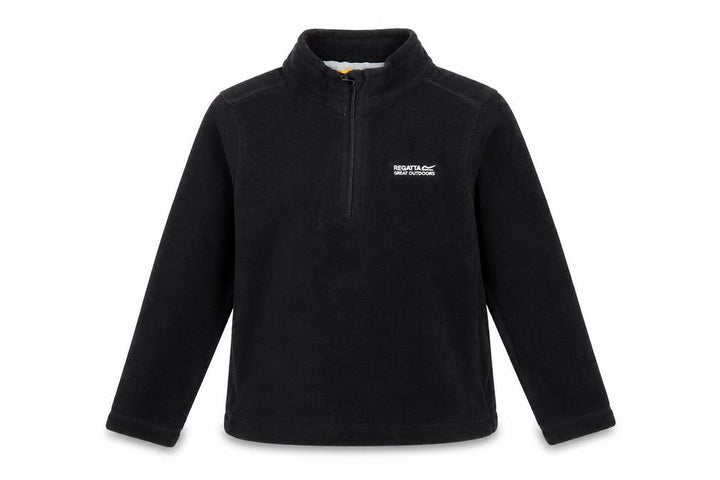 Regatta Boys Black Fleece Sweatshirt, 7-8 Years, High Neck