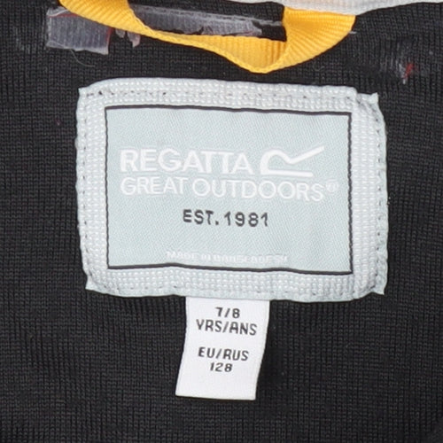 Regatta Boys Black Fleece Sweatshirt, 7-8 Years, High Neck
