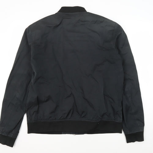 Next Men's Black XL Bomber Jacket, Casual Style
