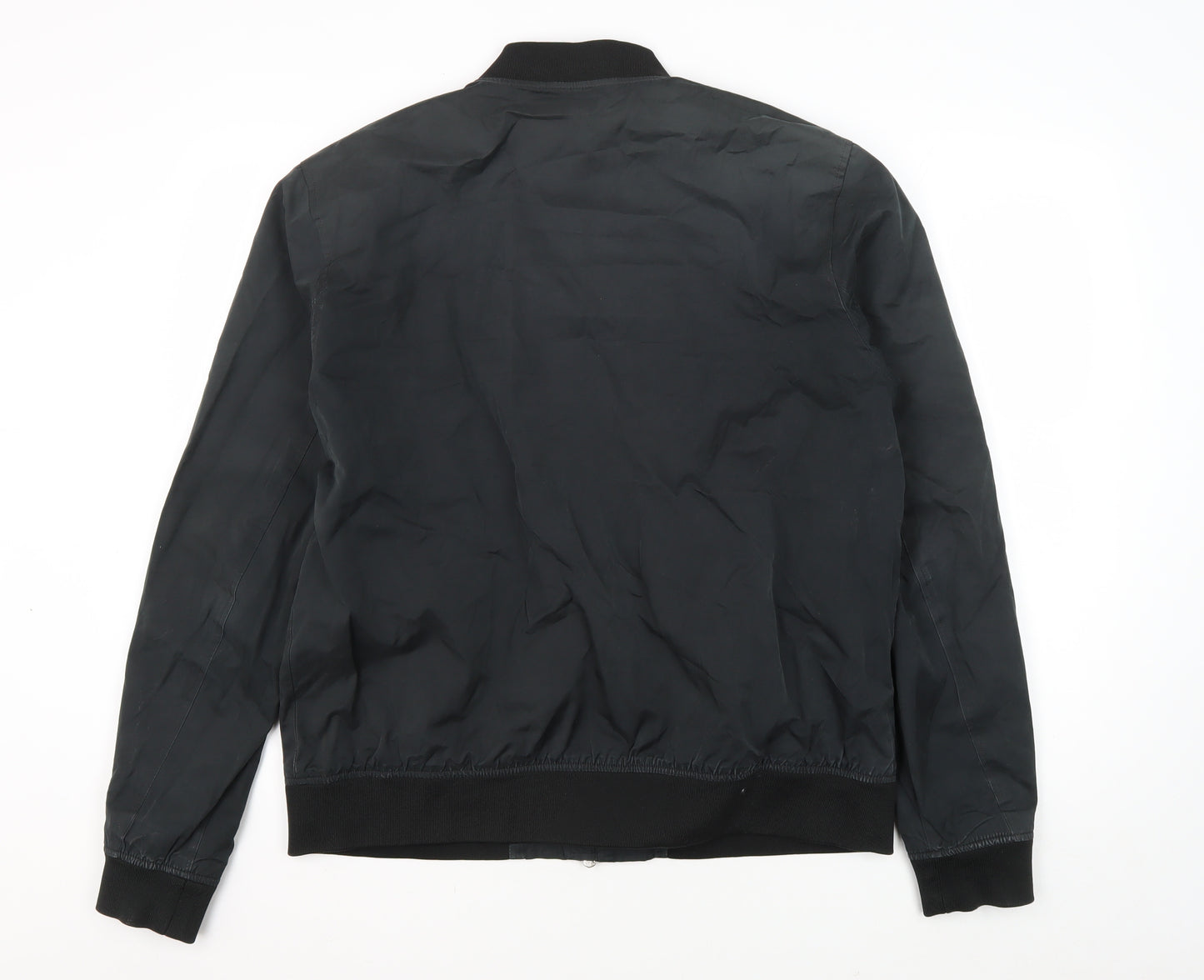 Next Men's Black XL Bomber Jacket, Casual Style