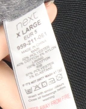 Next Men's Black XL Bomber Jacket, Casual Style