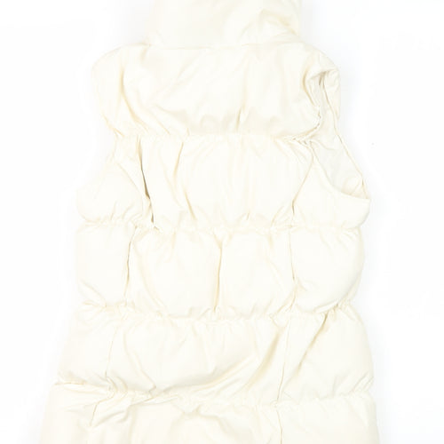 Lands' End Girls Ivory Puffer Jacket 10-11 Years Winter